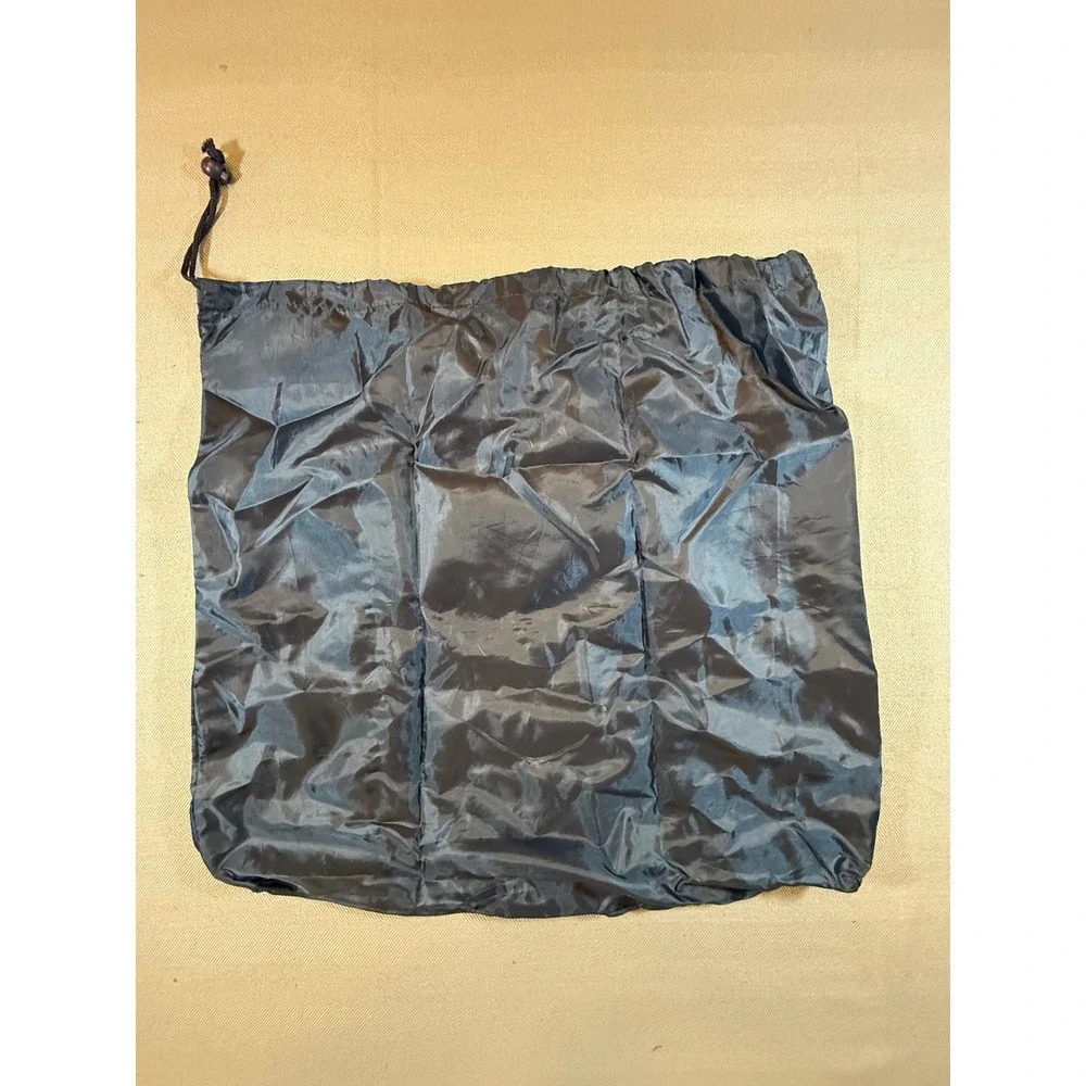 The Art of Packing Navy Blue Travel Laundry Bag Foldable Pouch Drawstring Nylon